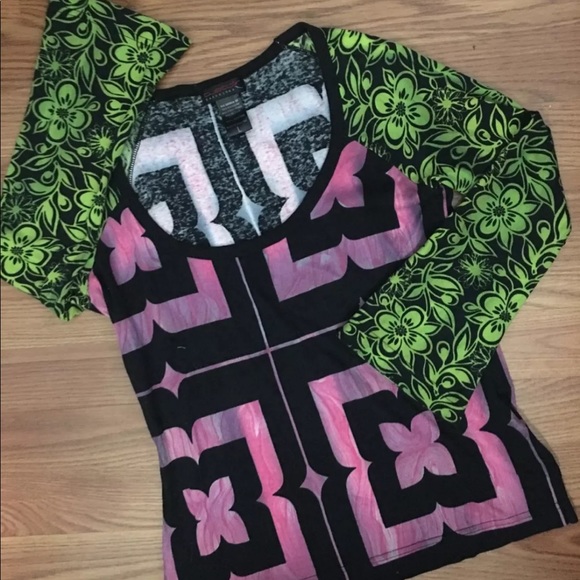 Custo Barcelona 90s wild print top - Picture 1 of 3